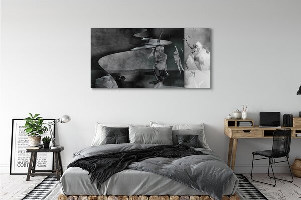 Tablouri canvas Cerul negru și oamenii albi