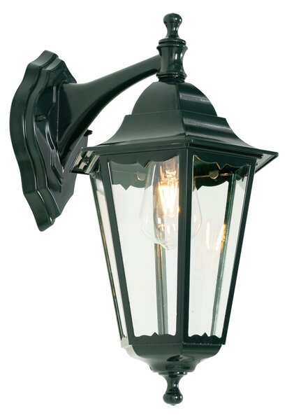 Lanterna clasica de perete de exterior verde inchis IP44 - New Orleans jos