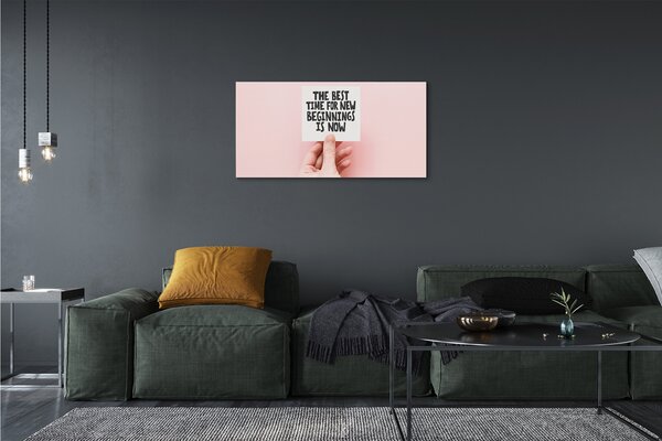 Tablouri canvas mână inscripție