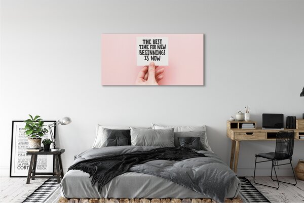 Tablouri canvas mână inscripție