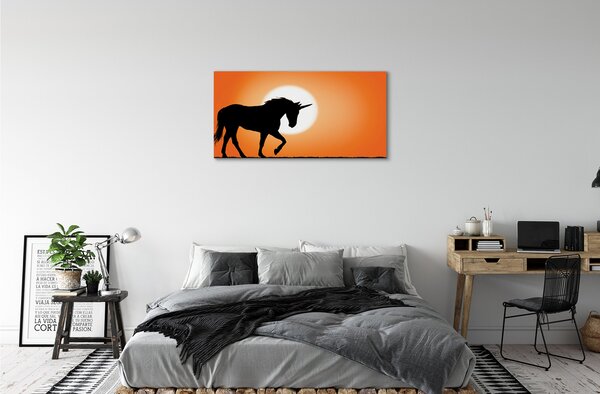 Tablouri canvas Sunset Unicorn