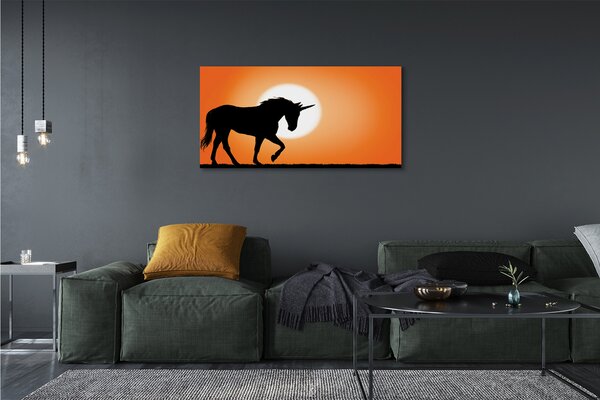 Tablouri canvas Sunset Unicorn