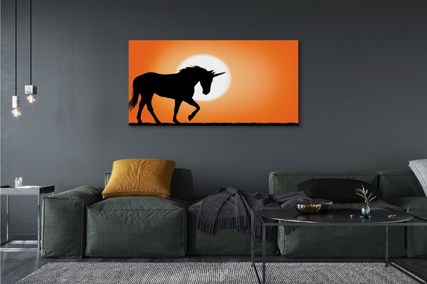 Tablouri canvas Sunset Unicorn