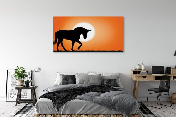 Tablouri canvas Sunset Unicorn
