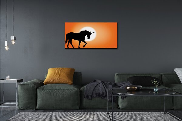 Tablouri canvas Sunset Unicorn