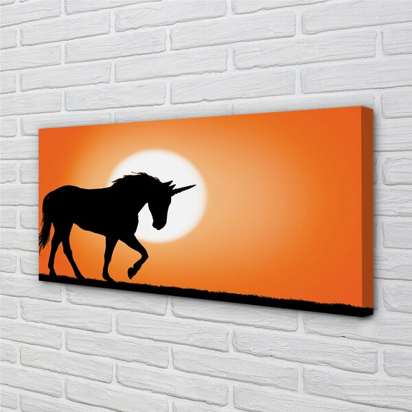Tablouri canvas Sunset Unicorn