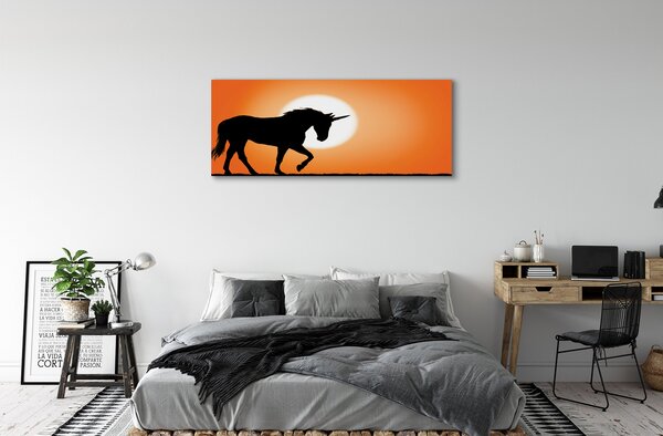 Tablouri canvas Sunset Unicorn