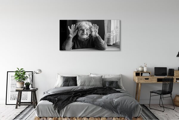 Tablouri canvas femeie bătrână