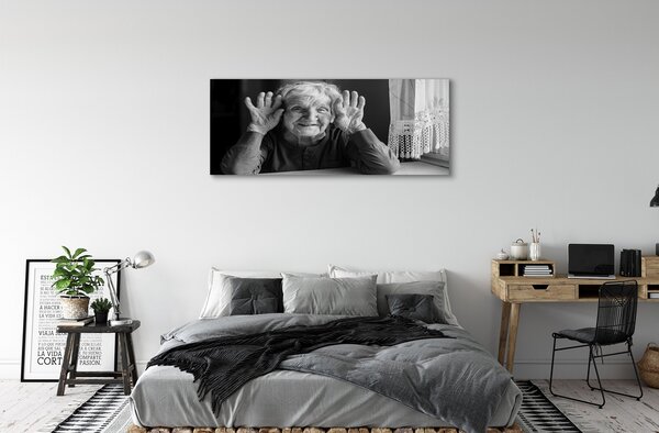 Tablouri canvas femeie bătrână