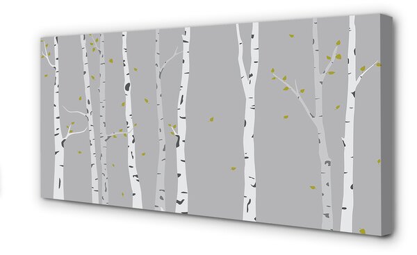 Tablouri canvas Ilustrarea mesteacăn