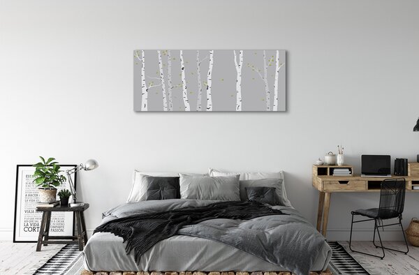 Tablouri canvas Ilustrarea mesteacăn
