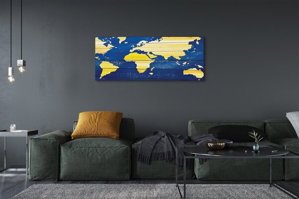 Tablouri canvas Harta pe placi albastre