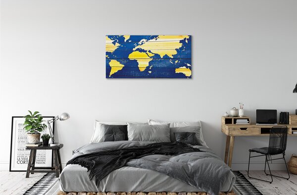 Tablouri canvas Harta pe placi albastre