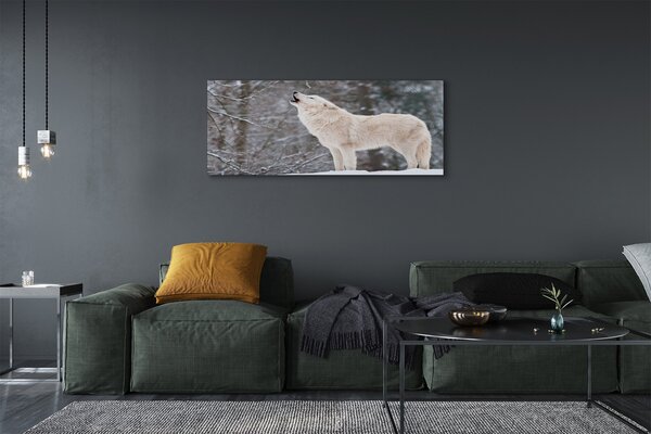 Tablouri canvas pădure de iarnă Wolf
