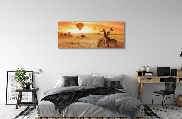 Tablouri canvas Baloane cer girafă