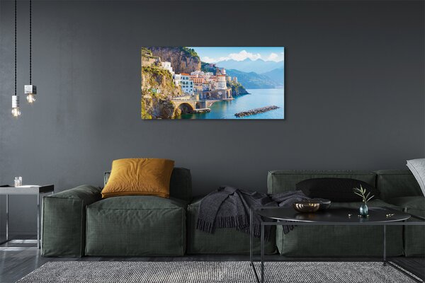 Tablouri canvas Italia clădiri coasta mare