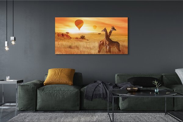 Tablouri canvas Baloane cer girafă