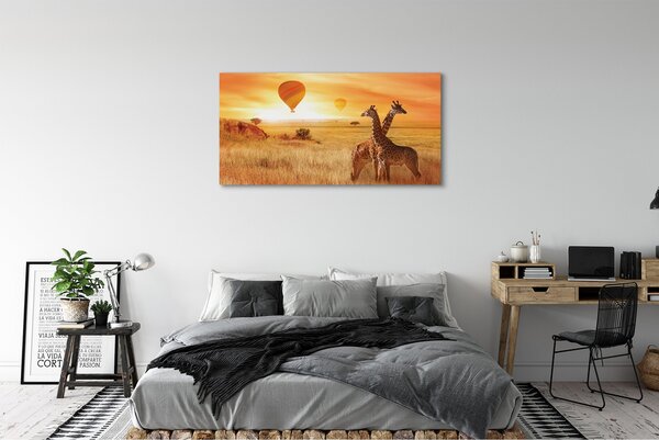 Tablouri canvas Baloane cer girafă
