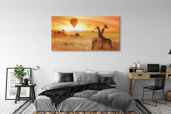 Tablouri canvas Baloane cer girafă