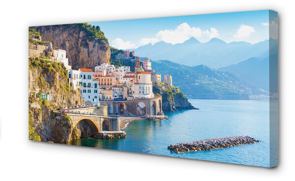 Tablouri canvas Italia clădiri coasta mare