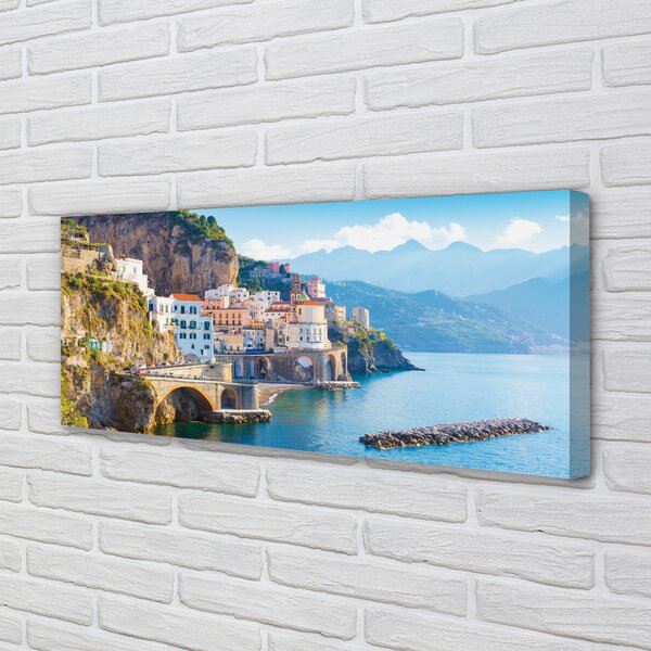 Tablouri canvas Italia clădiri coasta mare