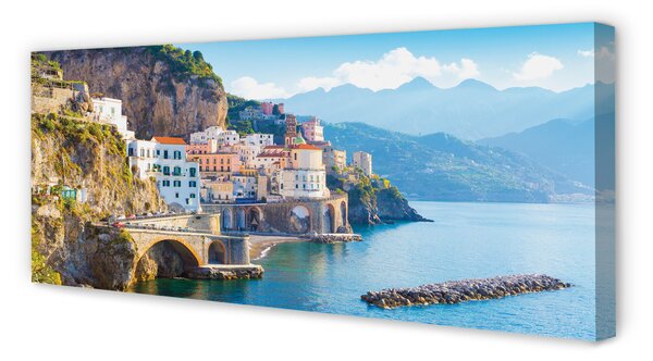 Tablouri canvas Italia clădiri coasta mare