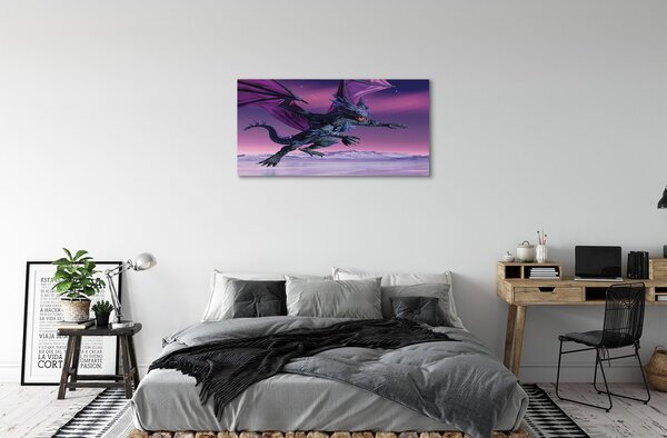Tablouri canvas Dragon cer colorat