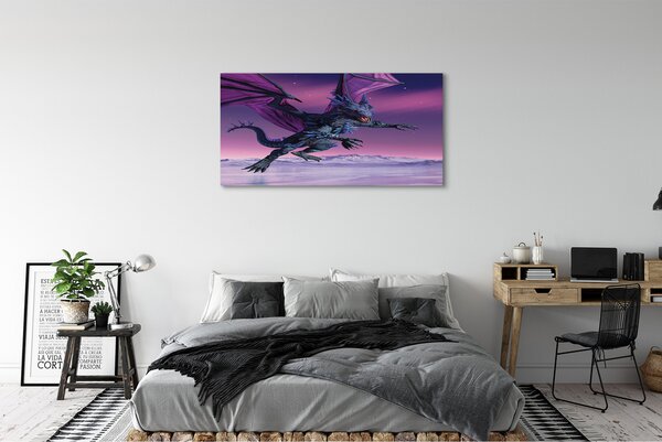 Tablouri canvas Dragon cer colorat
