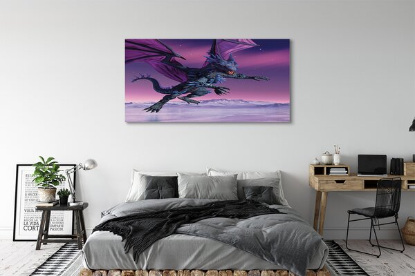 Tablouri canvas Dragon cer colorat