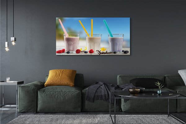 Tablouri canvas paie de sticlă colorate Cocktail