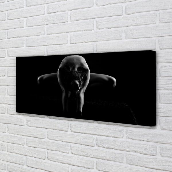 Tablouri canvas Femeie alb-negru