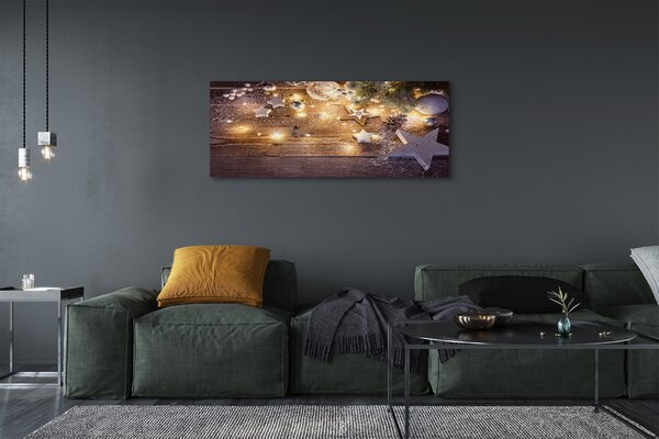 Tablouri canvas Baubles conuri lumini de bord