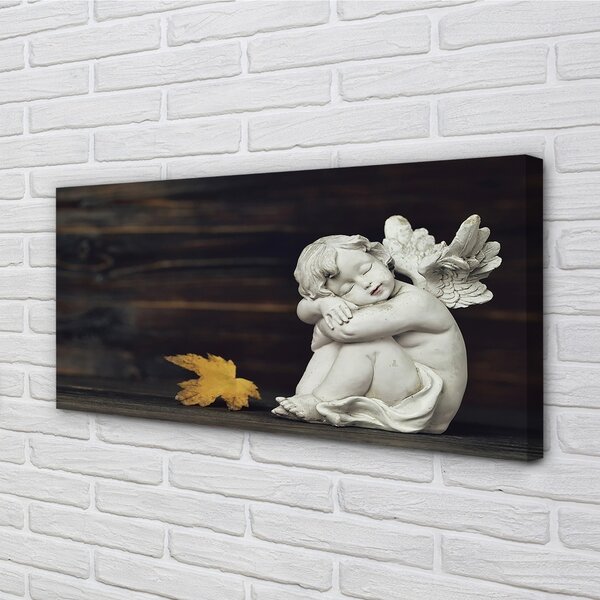 Tablouri canvas Dormit înger frunze bord