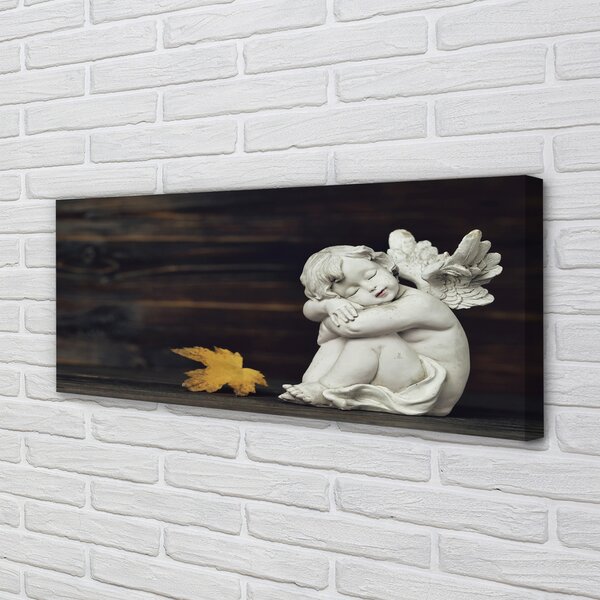 Tablouri canvas Dormit înger frunze bord