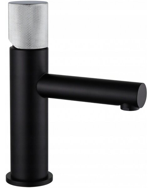 Mexen ELBA ONE - baterie pentru chiuvetă cu comenzi de design, negru-crom, 74101-77