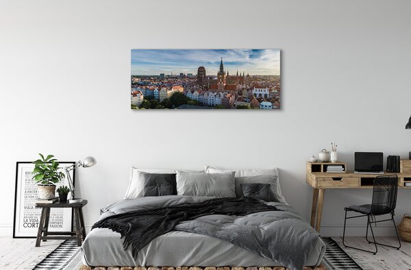 Tablouri canvas Biserica Gdańsk Panorama