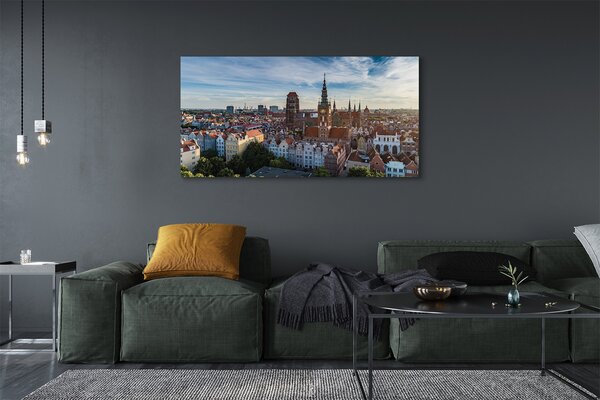 Tablouri canvas Biserica Gdańsk Panorama