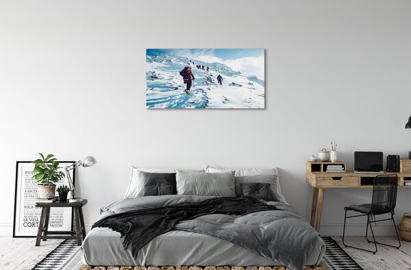 Tablouri canvas Alpinism munți în timpul iernii