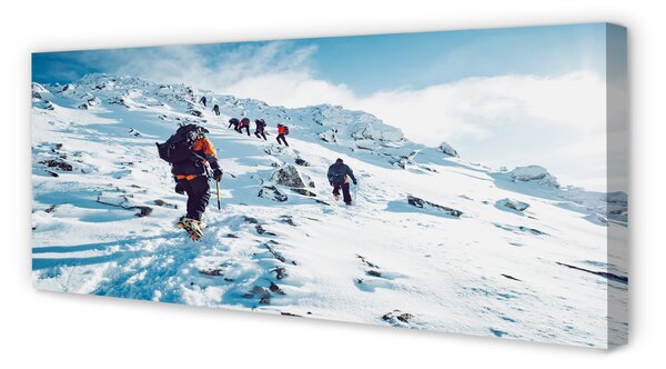 Tablouri canvas Alpinism munți în timpul iernii