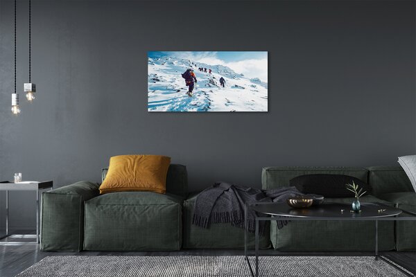 Tablouri canvas Alpinism munți în timpul iernii