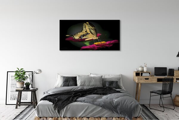 Tablouri canvas Fluture pe o floare