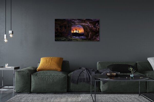 Tablouri canvas Crucile apus de soare