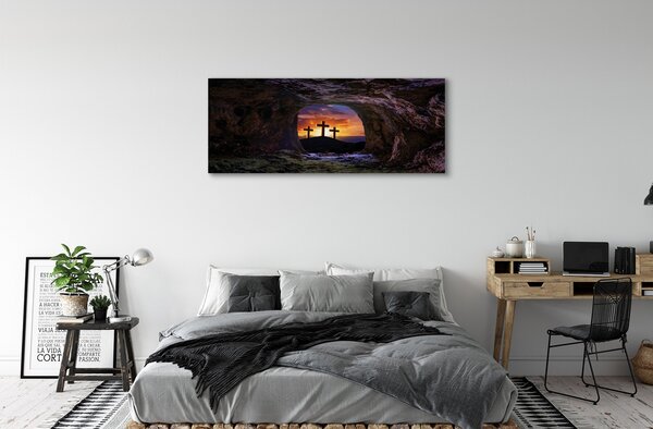 Tablouri canvas Crucile apus de soare