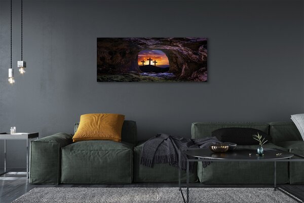 Tablouri canvas Crucile apus de soare