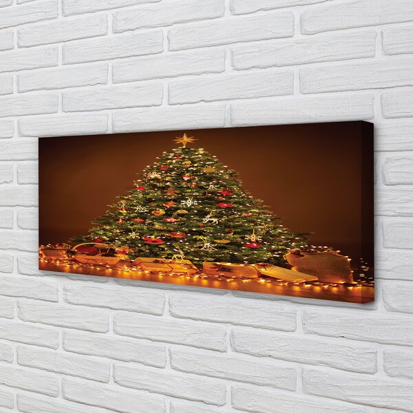 Tablouri canvas Crăciun lumini Cadouri decor