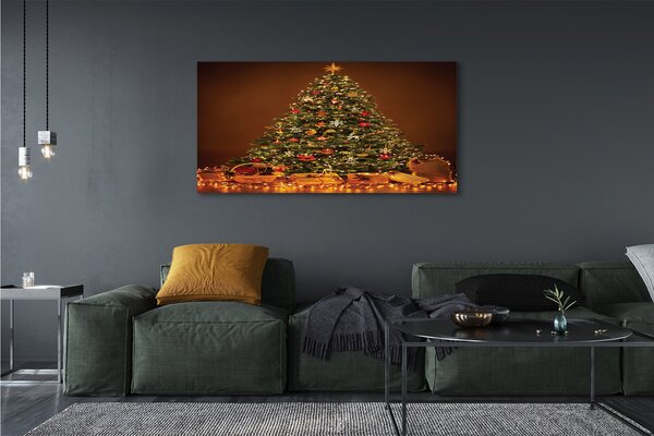 Tablouri canvas Crăciun lumini Cadouri decor