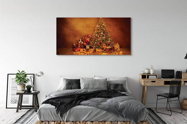 Tablouri canvas Crăciun lumini Cadouri decor