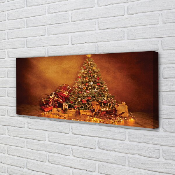Tablouri canvas Crăciun lumini Cadouri decor
