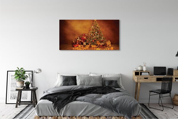 Tablouri canvas Crăciun lumini Cadouri decor