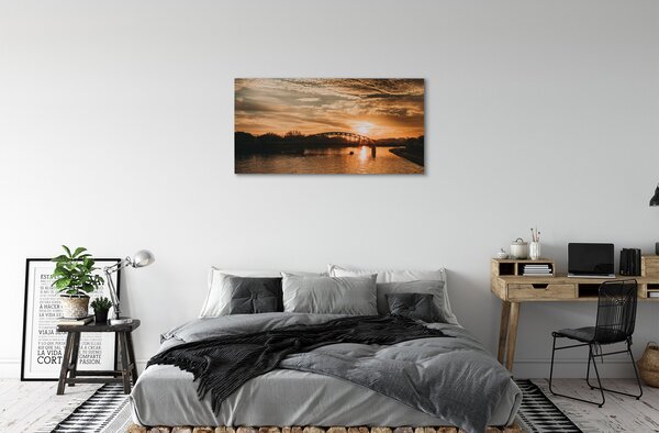 Tablouri canvas Cracovia pod râu apus de soare